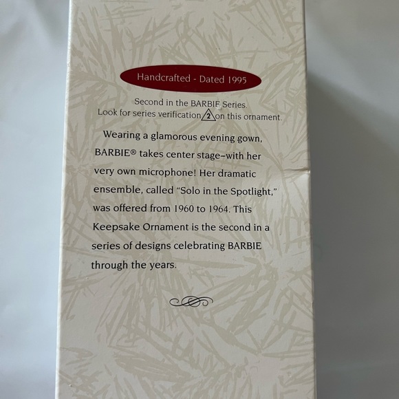 Solo in the spotlight barbie ornament hallmark barbie ornament vintage - Picture 3 of 10